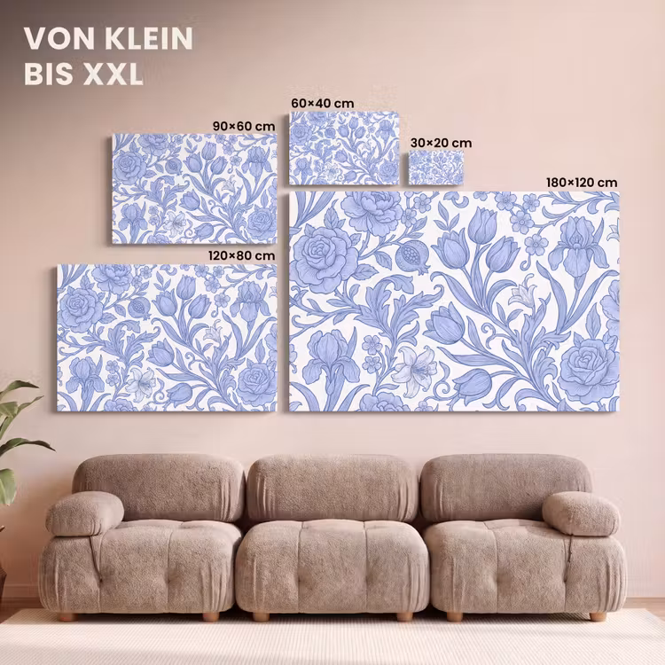 Leinwandbild - Botanisch – Design – Klassisch — 6