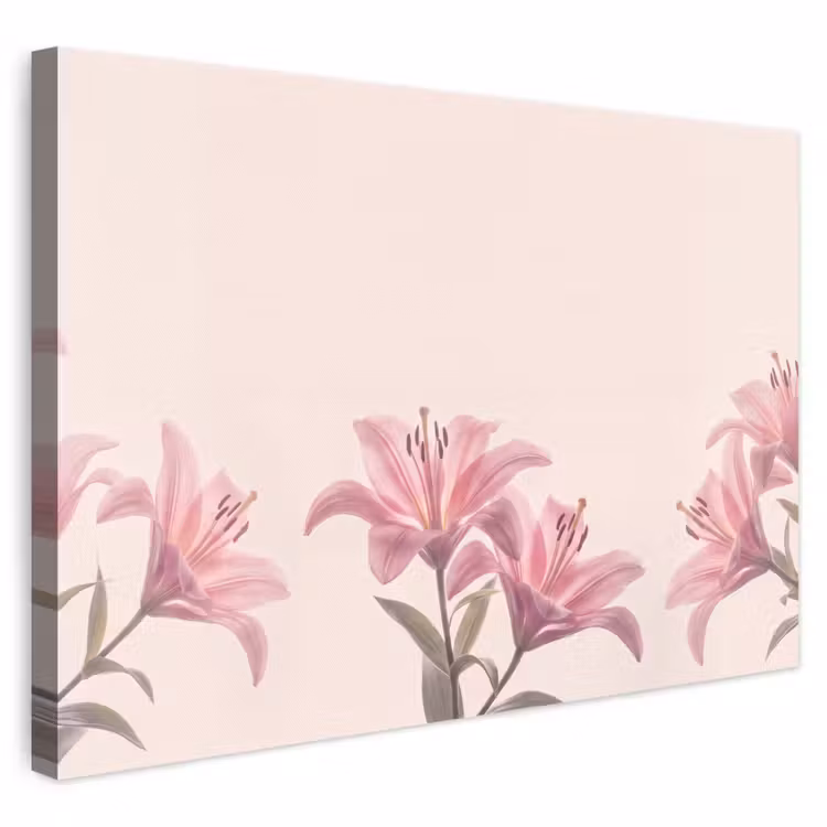 Leinwandbild - Blumen – Zart – Flora — 1