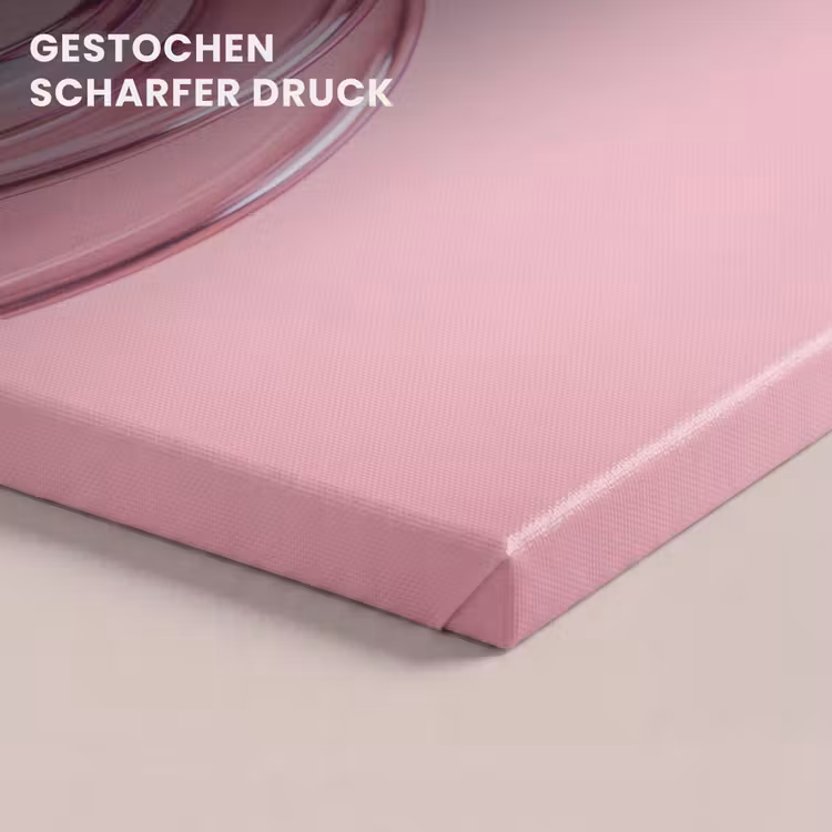 Leinwandbild - Form – Abstrakt – Rosa — 4