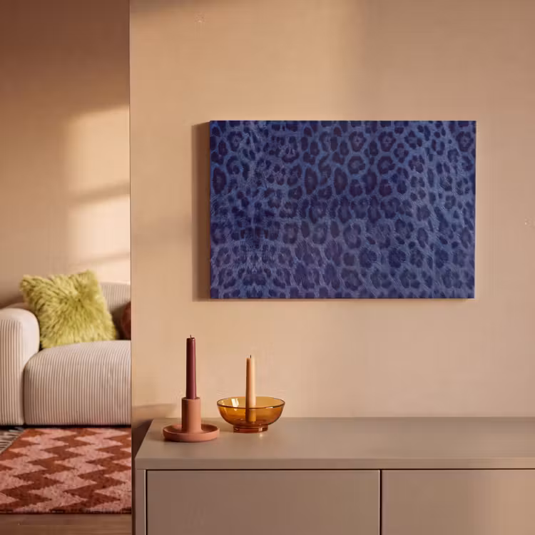 Leinwandbild - Muster – Blau – Abstrakt — 2