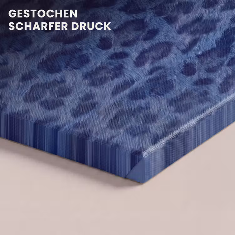 Leinwandbild - Muster – Blau – Abstrakt — 4