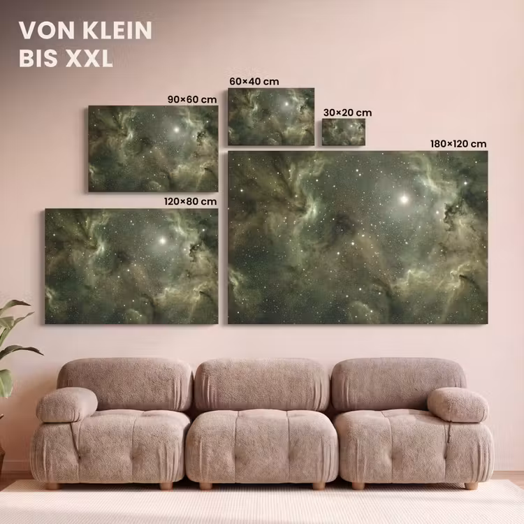 Leinwandbild - Nebel – Sterne – Weltraum — 6
