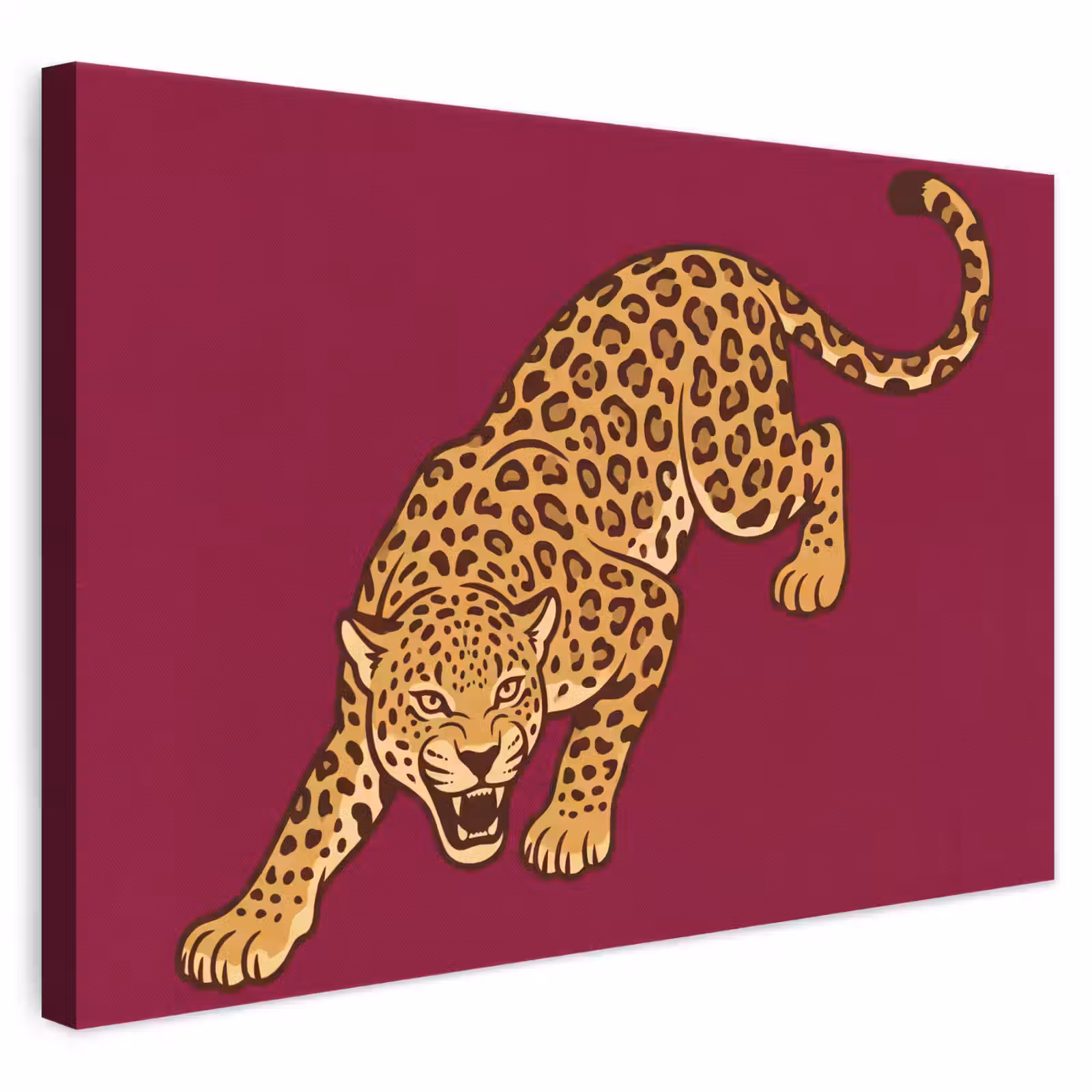 Leinwandbild - Katze – Angriff – Tiere — 1