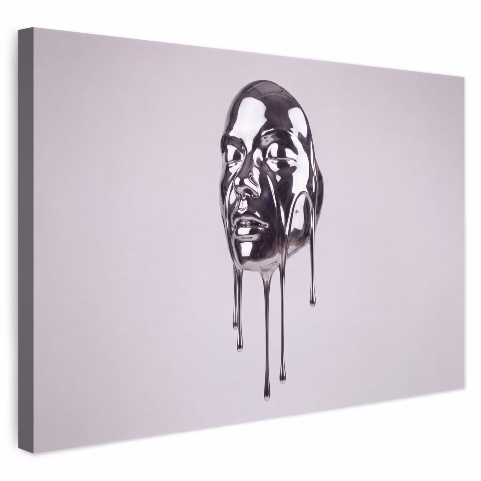 Leinwandbild - Kopf – Schmelzend – Abstrakt — 1