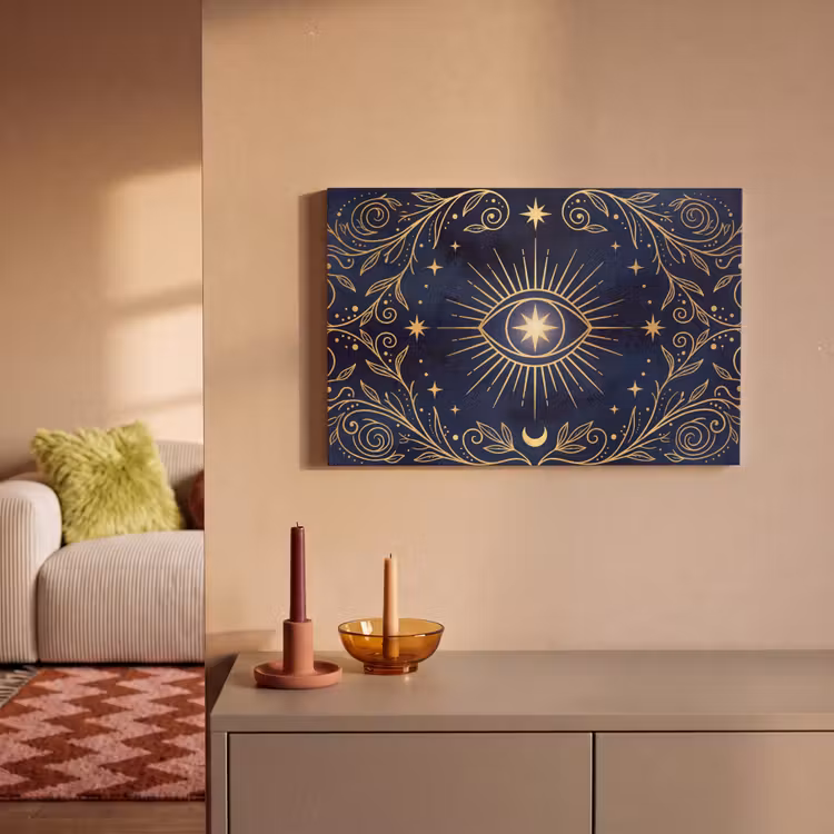 Leinwandbild - Auge – Muster – Mystik — 2