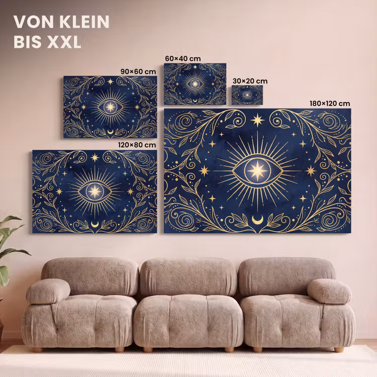 Leinwandbild - Auge – Muster – Mystik — 6