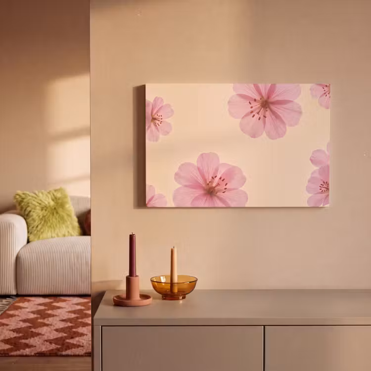 Leinwandbild - Blumen – Flora – Pastell — 2