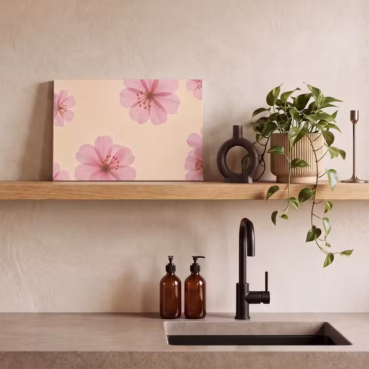 Leinwandbild - Blumen – Flora – Pastell — 3