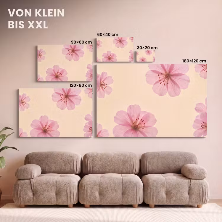 Leinwandbild - Blumen – Flora – Pastell — 6