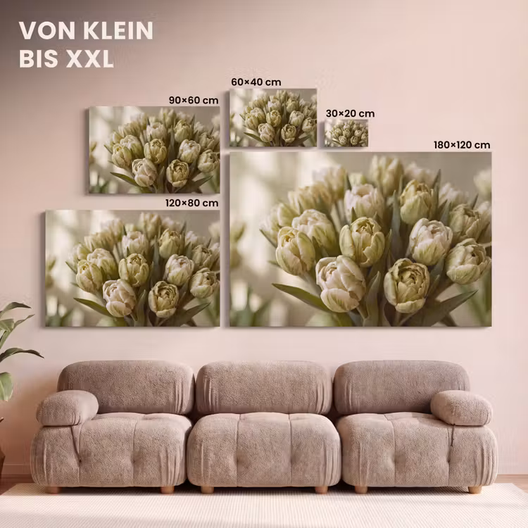 Leinwandbild - Blumen – Grün – Natur — 6