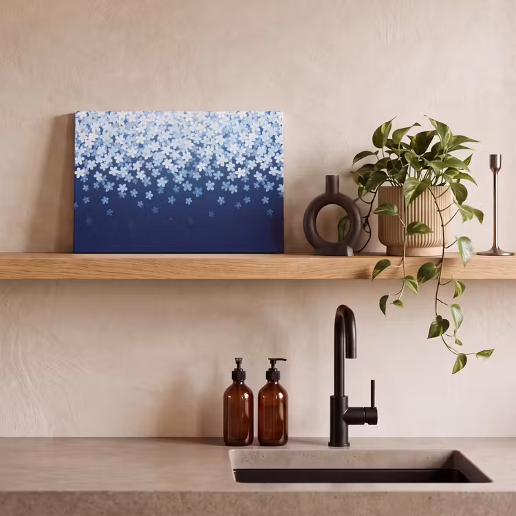 Leinwandbild - Blumen – Hängend – Dekorativ — 3