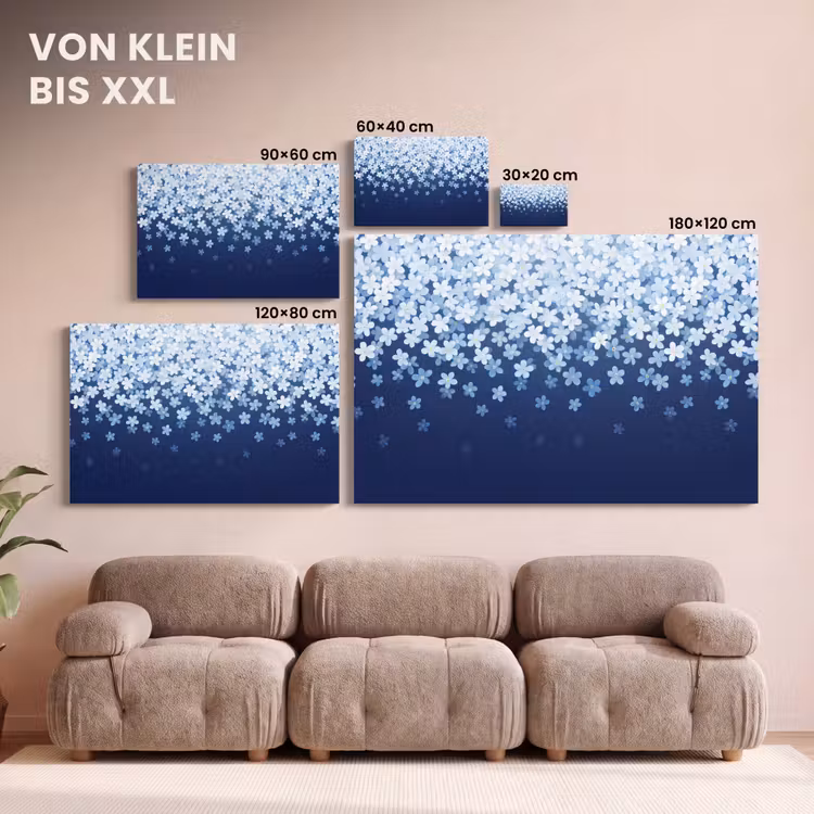 Leinwandbild - Blumen – Hängend – Dekorativ — 6