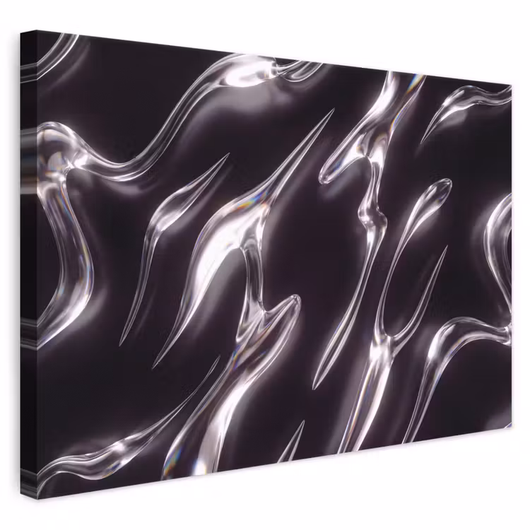 Leinwandbild - Glas – Formen – Abstrakt — 1