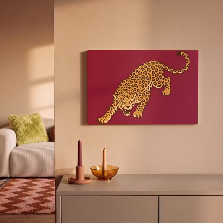 Leinwandbild - Katze – Angriff – Tiere — 2