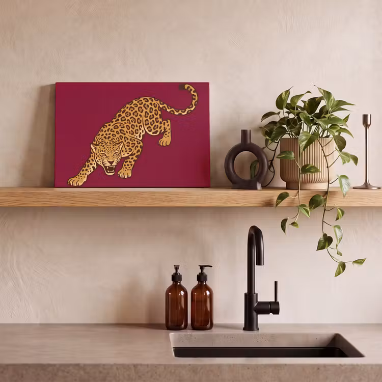 Leinwandbild - Katze – Angriff – Tiere — 3