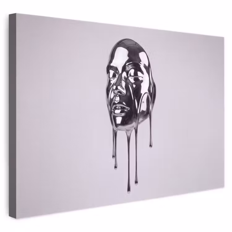 Leinwandbild - Kopf – Schmelzend – Abstrakt — 1