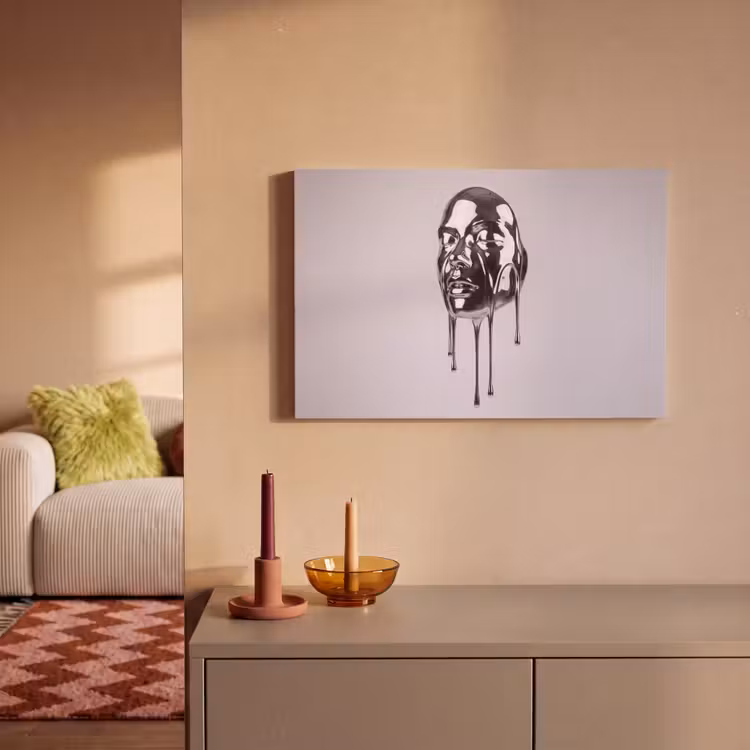 Leinwandbild - Kopf – Schmelzend – Abstrakt — 2