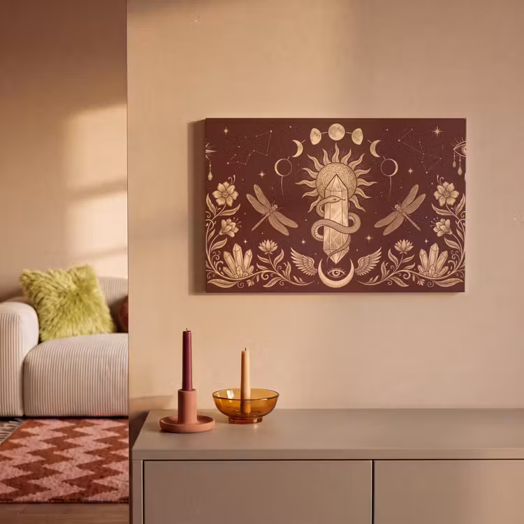 Leinwandbild - Mystik – Himmel – Gold — 2