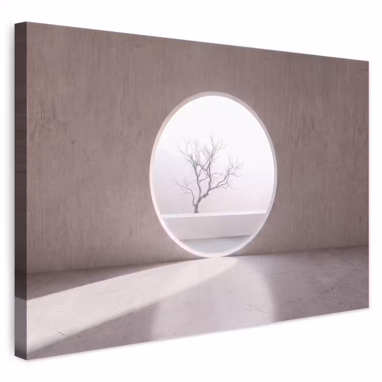 Leinwandbild - Baum – Kreis – Modern — 1