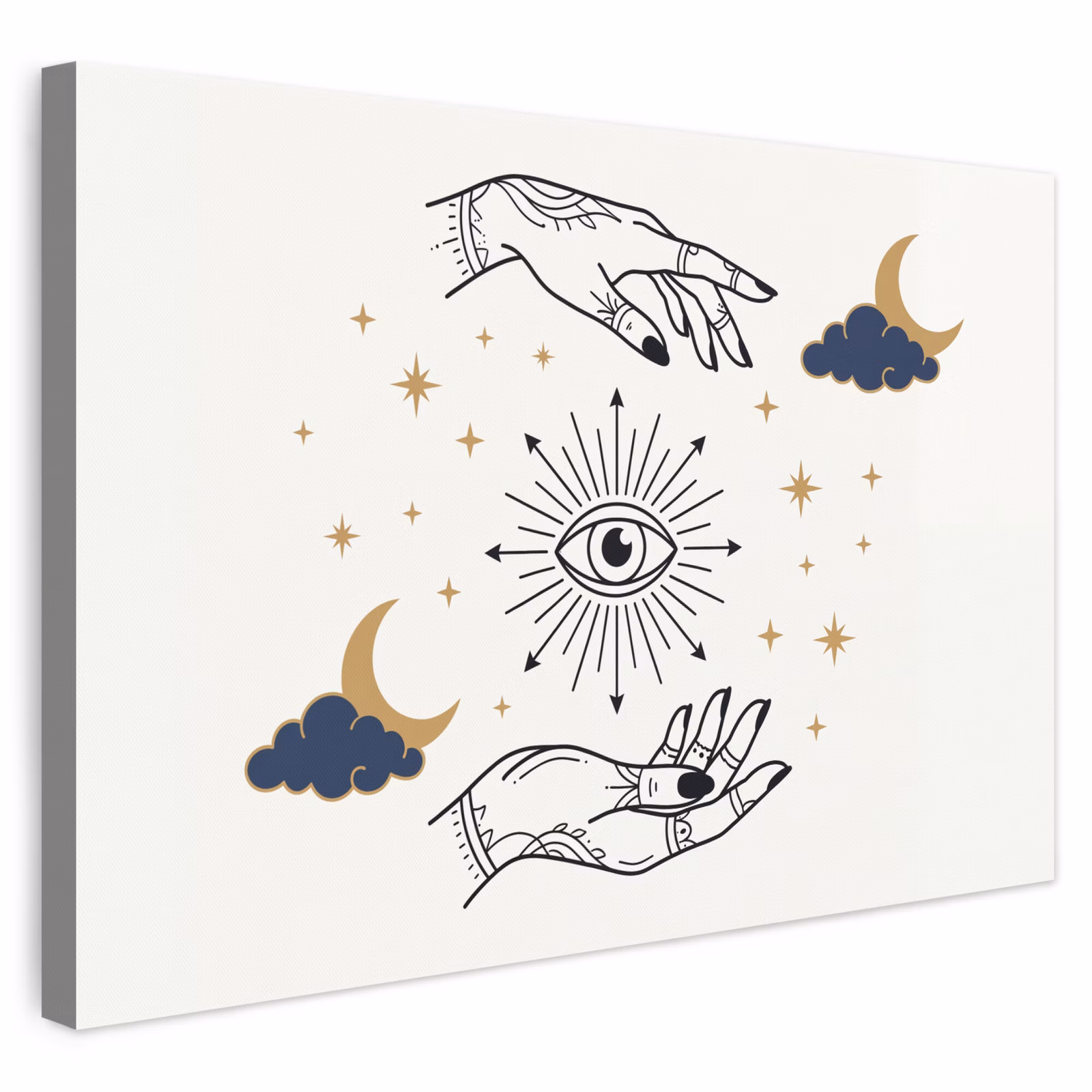 Leinwandbild - Hände – Mystik – Symbole — 1
