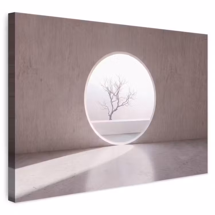 Leinwandbild - Baum – Kreis – Modern — 1