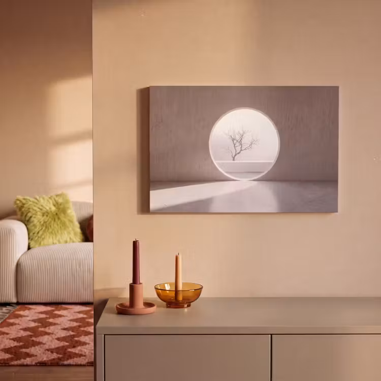 Leinwandbild - Baum – Kreis – Modern — 2