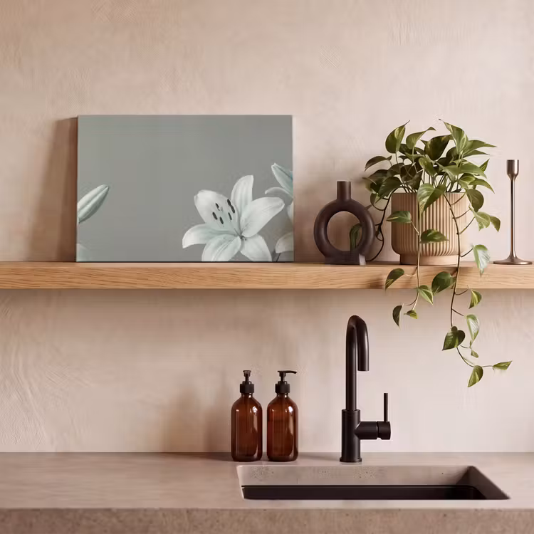 Leinwandbild - Blumen – Natur – Grün — 3