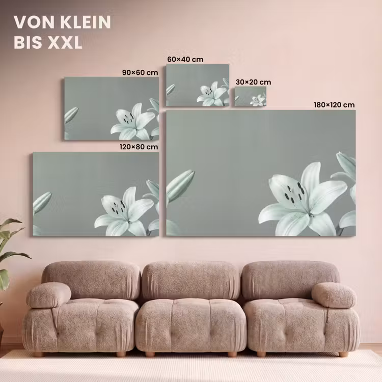 Leinwandbild - Blumen – Natur – Grün — 6