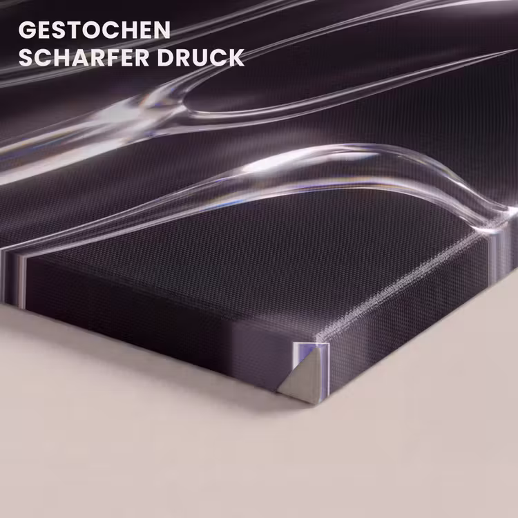 Leinwandbild - Glas – Formen – Abstrakt — 4