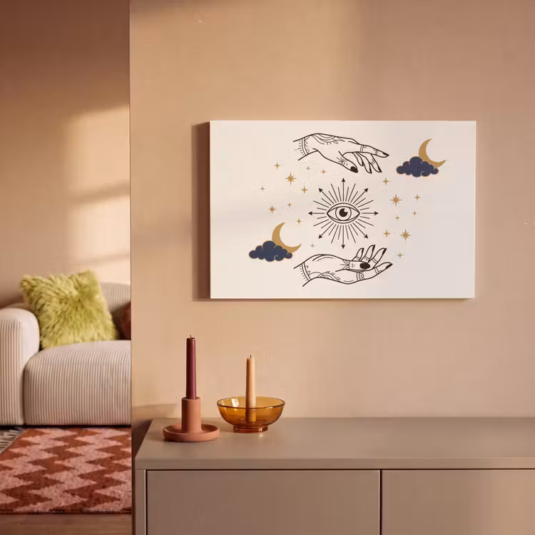 Leinwandbild - Hände – Mystik – Symbole — 2