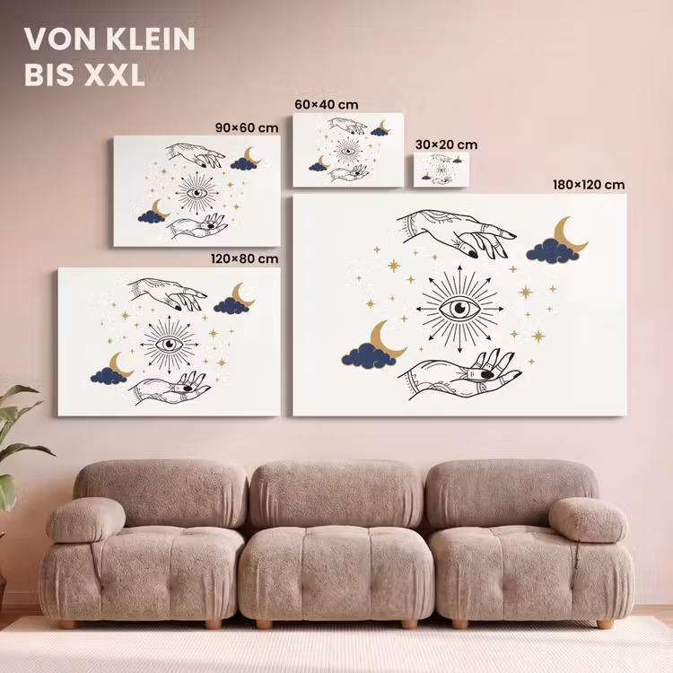 Leinwandbild - Hände – Mystik – Symbole — 6