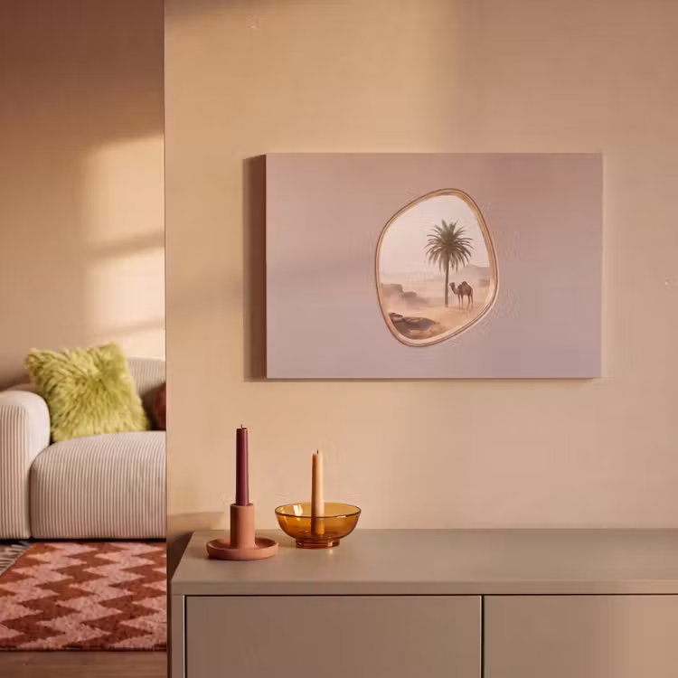 Leinwandbild - Kamel – Wüste – Natur — 2
