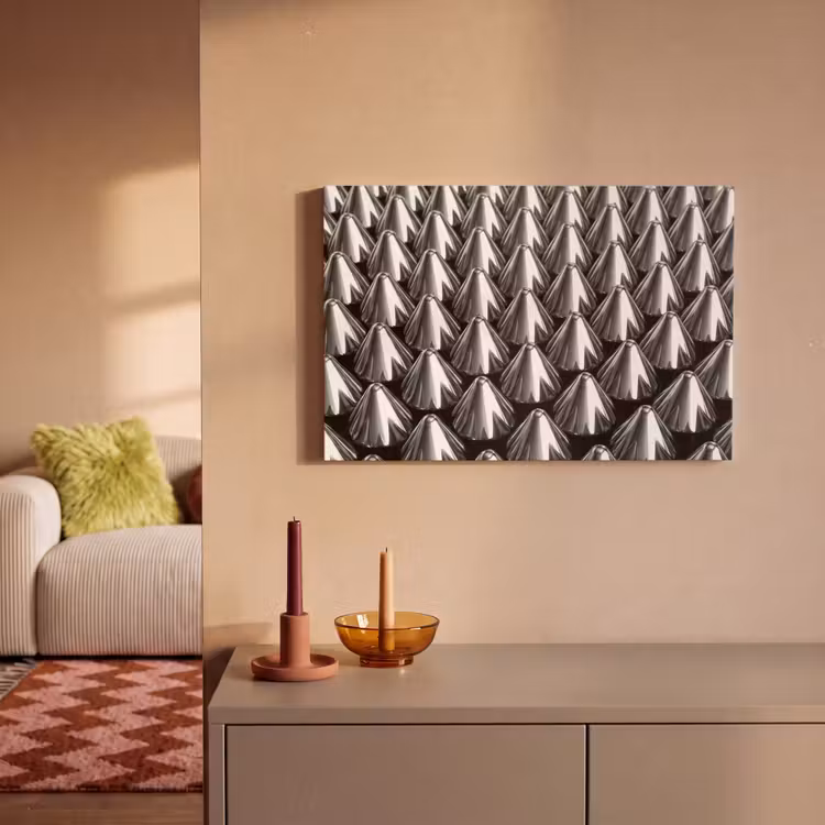 Leinwandbild - Metallkegel – Muster — 2