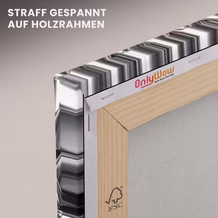 Leinwandbild - Metallkegel – Muster — 5