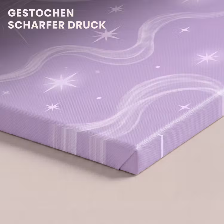 Leinwandbild - Mond – Mystik – Lila — 4