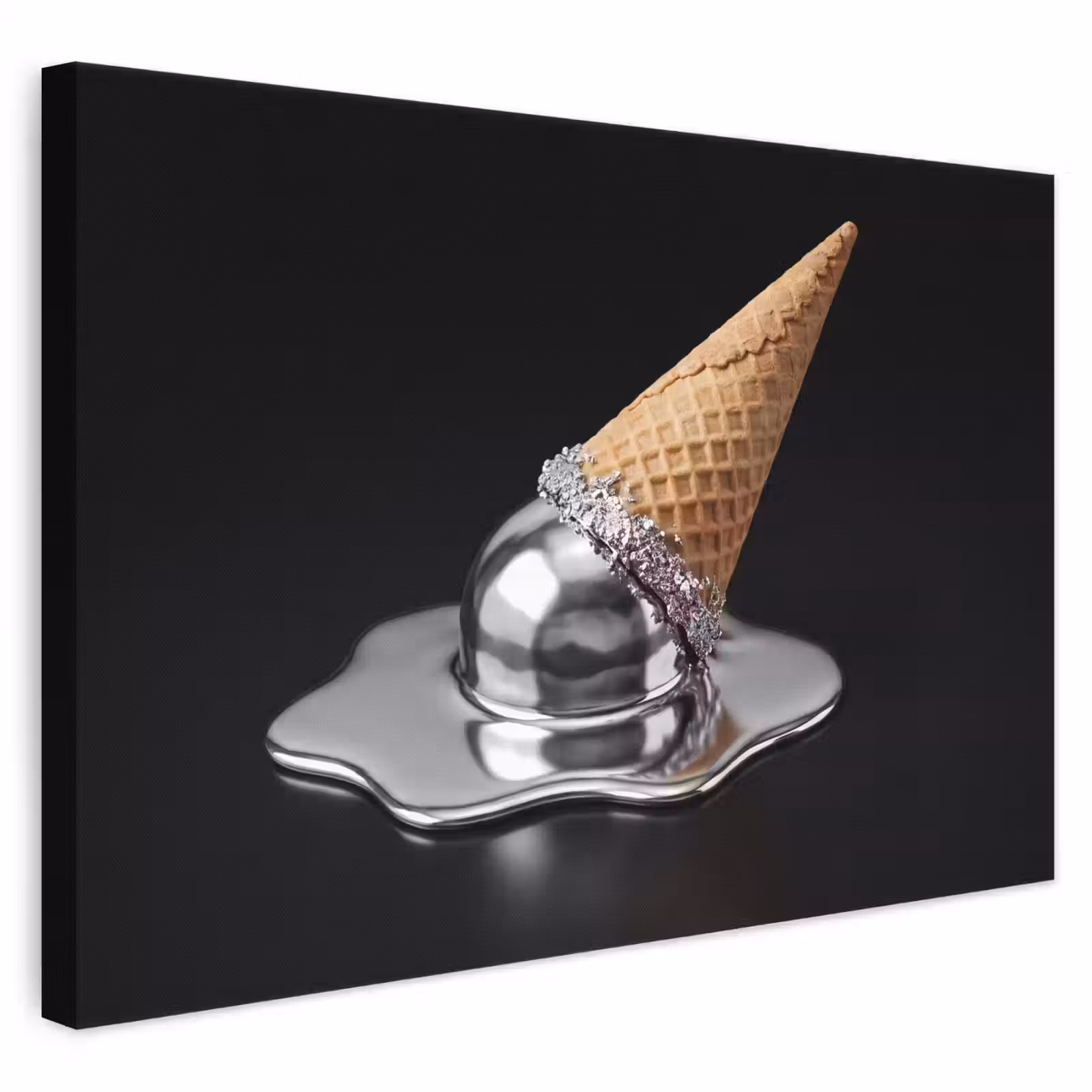 Leinwandbild - Eis – Metall – Abstrakt — 1