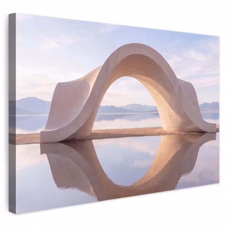 Leinwandbild - Bogen – Wasser – Natur — 1
