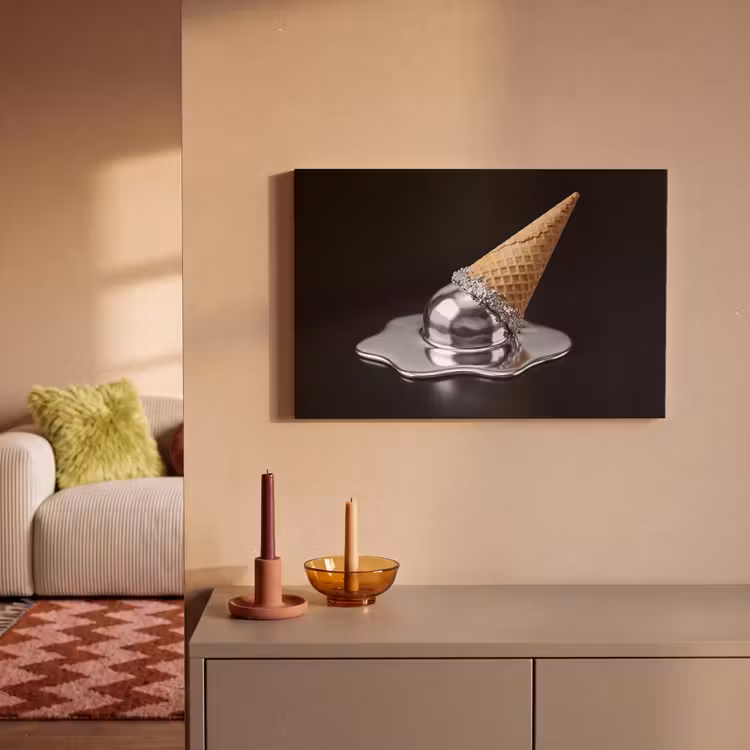 Leinwandbild - Eis – Metall – Abstrakt — 2