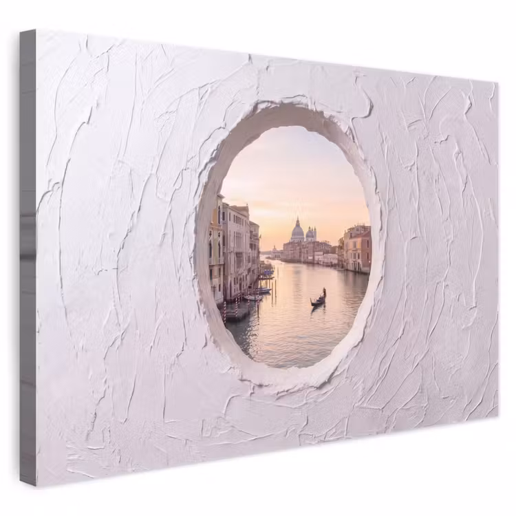 Leinwandbild - Gondel – Kanal – Venedig — 1