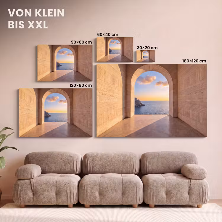 Leinwandbild - Meer – Landschaft – Abend — 6