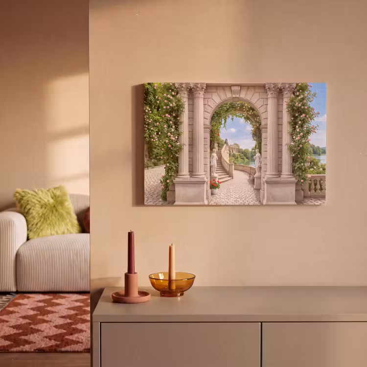 Leinwandbild - Architektur – Garten – Klassisch — 2