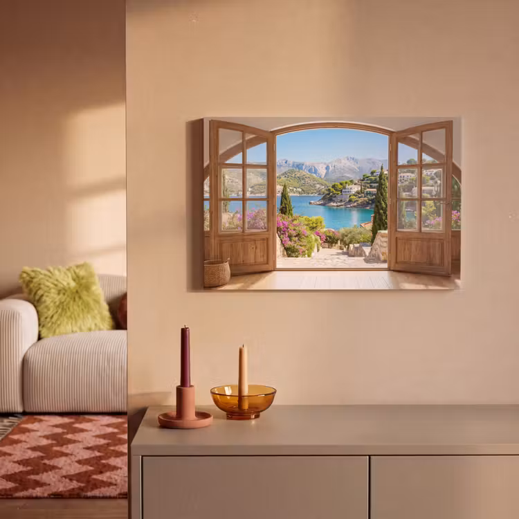 Leinwandbild - Aussicht – Bucht – Natur — 2