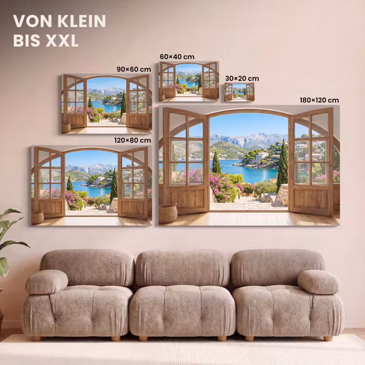 Leinwandbild - Aussicht – Bucht – Natur — 6