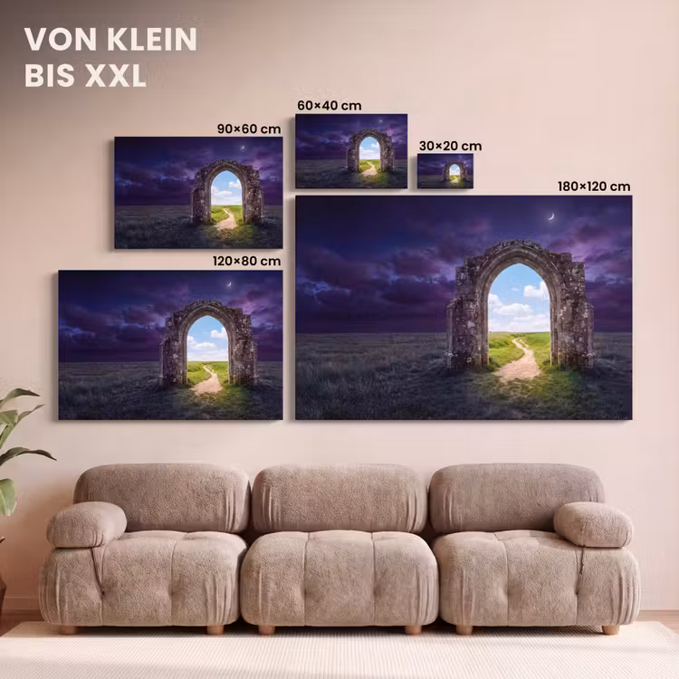 Leinwandbild - Bogen – Landschaft – Kontrast — 6