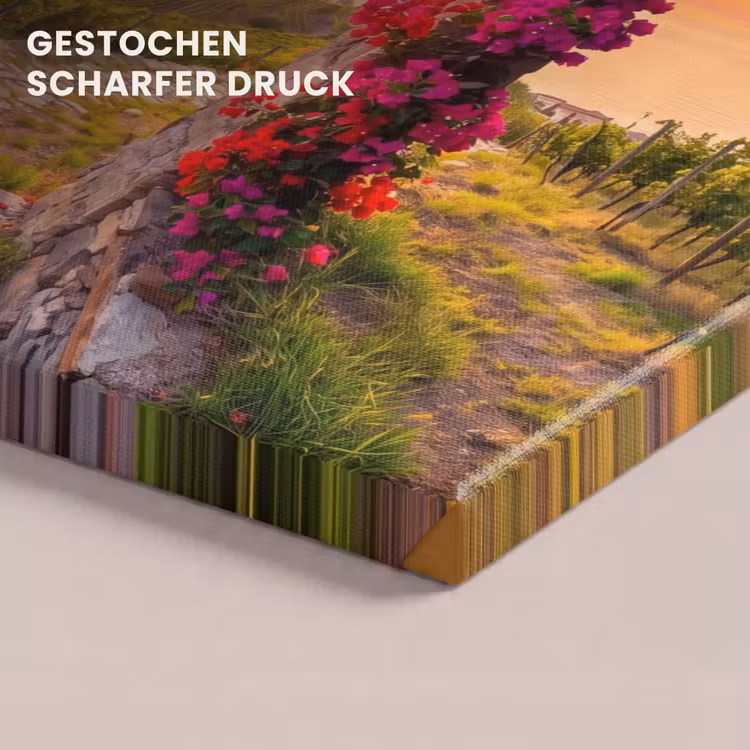 Leinwandbild - Bogen – Sonnenuntergang – Küste — 4
