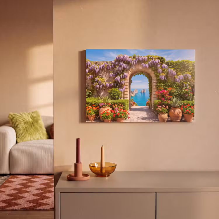 Leinwandbild - Blumen – Garten – Landschaft — 2