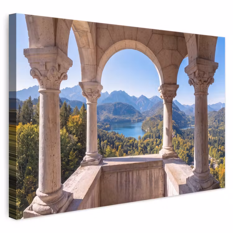Leinwandbild - Bogen – Aussicht – Landschaft — 1
