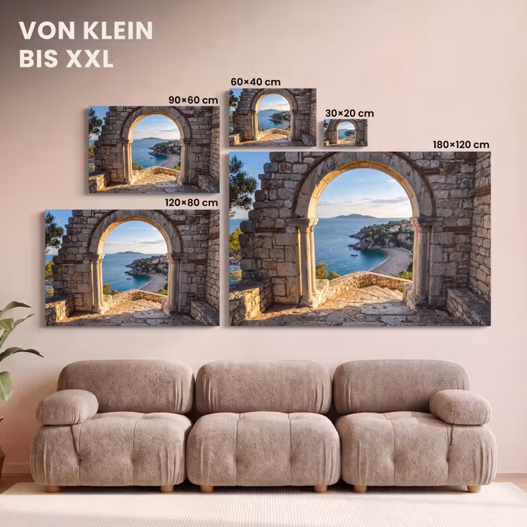 Leinwandbild - Bogen – Küste – Natur — 6
