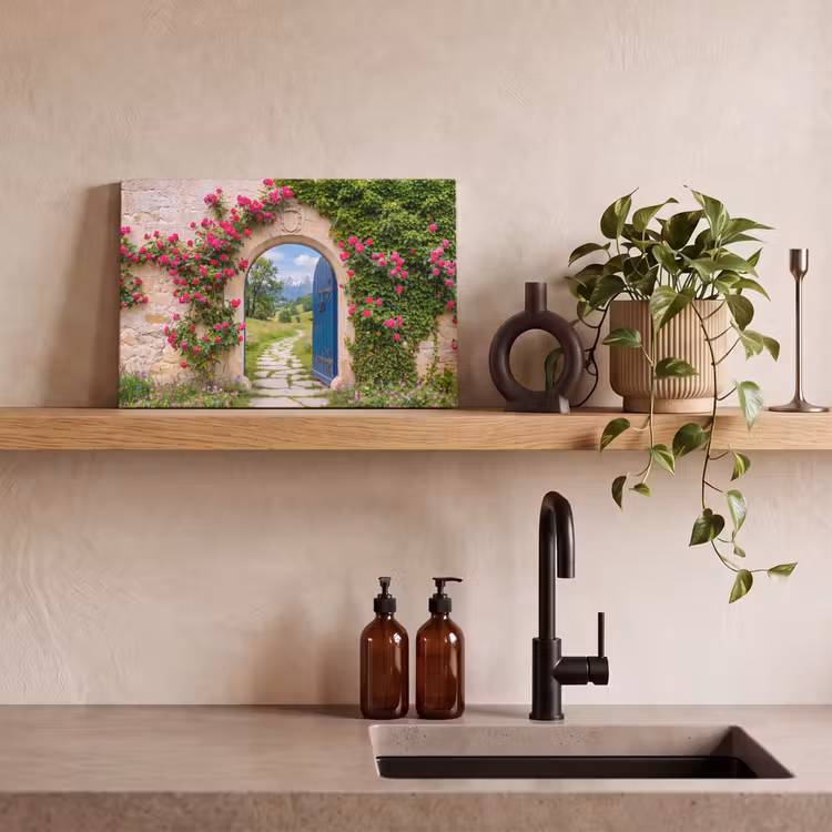 Leinwandbild - Bogen – Landschaft – Natur — 3