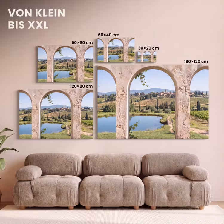 Leinwandbild - Dorf – Landschaft – Natur — 6